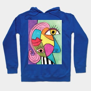 Abstract Face Colorful Hoodie